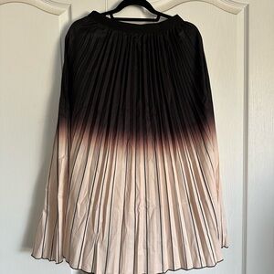 Pleated ombre skirt